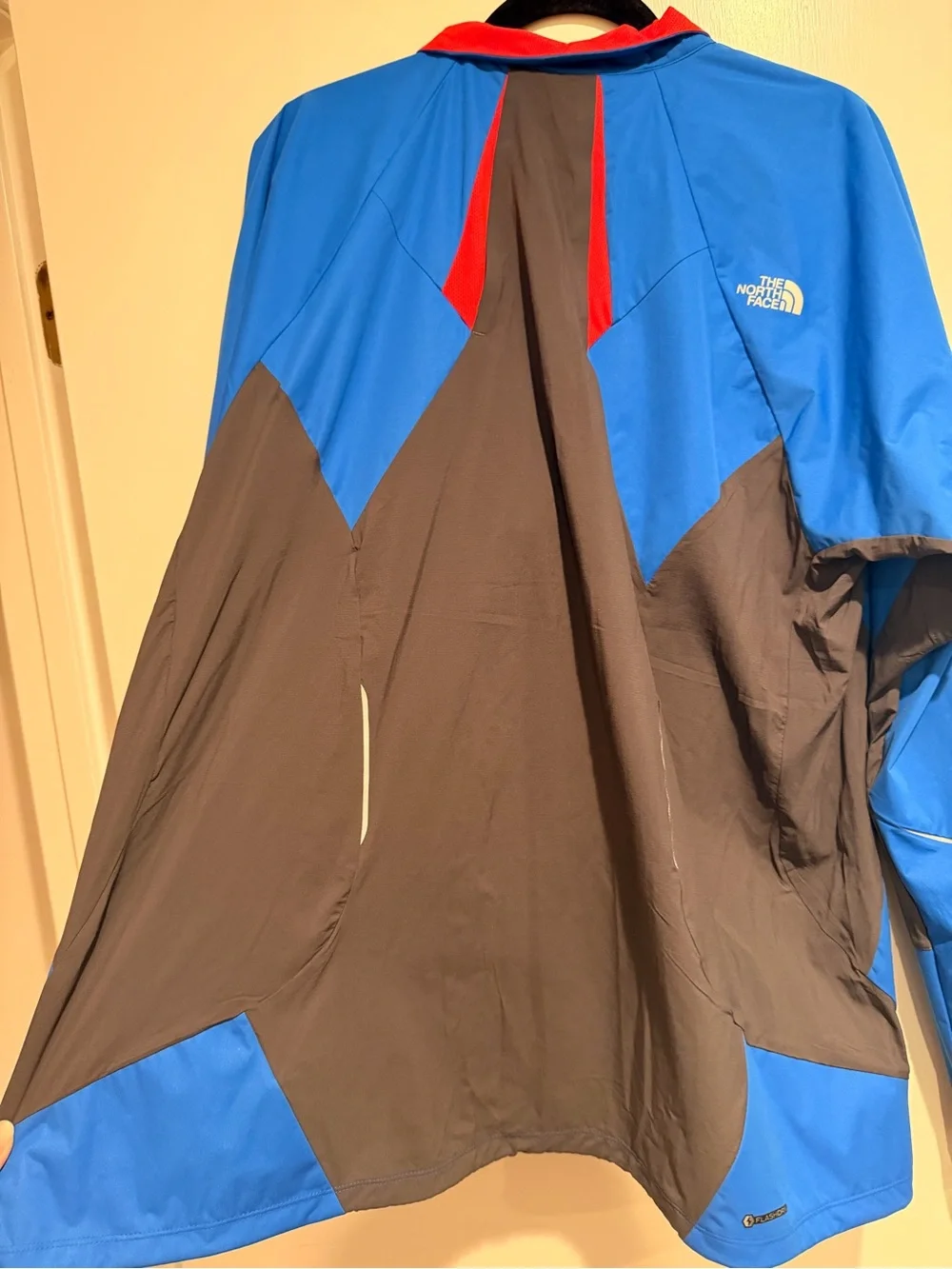 The North Face Blue Jacket with Red Trim